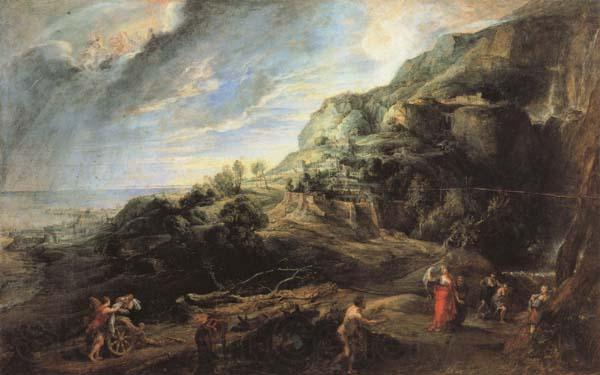 Peter Paul Rubens Ulysses on the Island of the Phaeacians Norge oil painting art